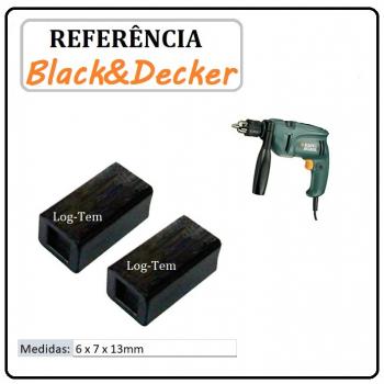 JOGO DE ESCOVA DE CARVÃO - FURADEIRA BLACK & DECKER - 832998-04 - KR 532 RE