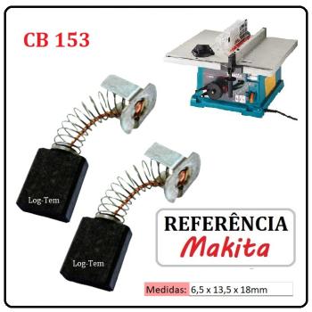 JOGO DE ESCOVA DE CARVÃO - SERRA DE BANCADA MAKITA - 194985-1 - CB 153 - 2703