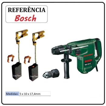 JOGO DE ESCOVA DE CARVÃO - MARTELO BOSCH - 1617014124 - 3358 - PBH 300 E