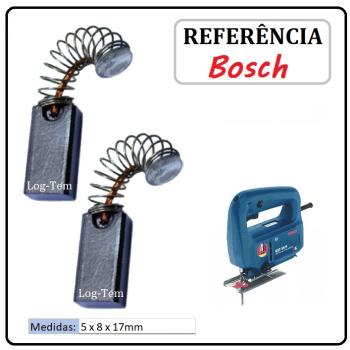 JOGO DE ESCOVA DE CARVÃO - SERRA TICO- TICO BOSCH - 1607014117 - 1579 - GST 55 P
