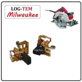 N-2-308  / 22-22-1025 - PORTA ESCOVA C/ JOGO DE ESCOVA - SERRA CIRCULAR MILWAUKEE - 6430-59 - ORIGINAL