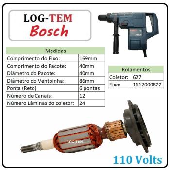 I-2-4-1 / 1614010188 - INDUZIDO / ROTOR / MOTOR -MARTELO BOSCH - 110 V - 11227 - GBH 38 - POS.803 - ORIGINAL