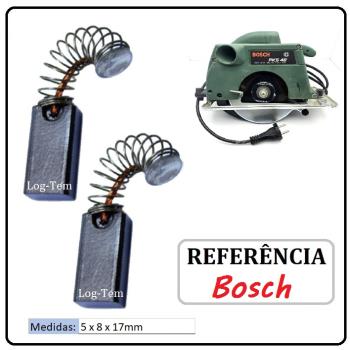 JOGO DE ESCOVA DE CARVÃO - SERRA CIRCULAR BOSCH - 1607014117 - 3237 - PKS 46