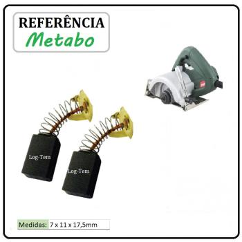 P4-4-2 / JOGO DE ESCOVA DE CARVÃO - SERRA METABO - 316040140 - TC 4110 - ORIGINAL