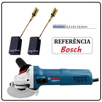 JOGO DE ESCOVA DE CARVÃO - ESMERILHADEIRA BOSCH - 1619P02870 - 1C88 - GWS 700