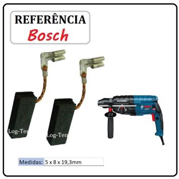 JOGO DE ESCOVA DE CARVÃO - MARTELO BOSCH - 1617000525 - 11B53 - GBH 2-26