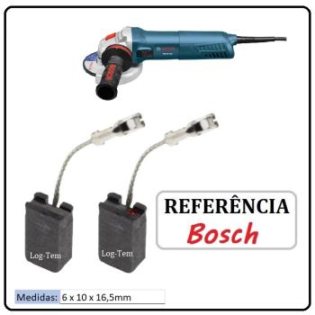 JOGO DE ESCOVA DE CARVÃO - COMBI REBARBADORA BOSCH - 1607000V53 - 1G9B - AG 50-10