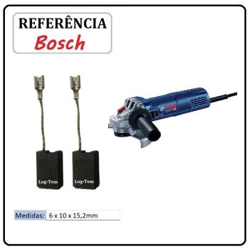 JOGO DE ESCOVA  DE CARVÃO -  ESMERILHADEIRA BOSCH - 1607014176 - 1701 - GWS 9-125