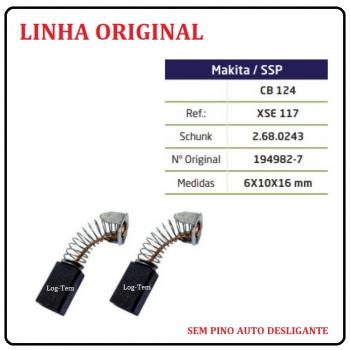 XSE 117 - ESCOVA DE CARVÃO MAKITA - CB 124