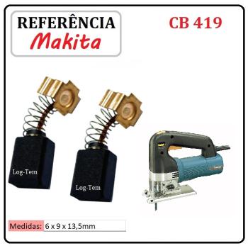 JOGO DE ESCOVA DE CARVÃO - SERRA TICO-TICO MAKITA - 195015-1 - CB 419 - 4304