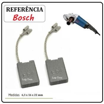 J-1-10 / JOGO DE ESCOVA DE CARVÃO - LIXADEIRA BOSCH  - F000611057 - 1351 - GWS 20-180 - ORIGINAL