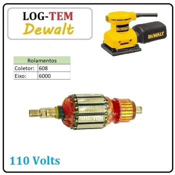 K-5-1-14 / 185296-00 -  INDUZIDO / ROTOR / MOTOR - LIXADEIRA ORBITAL DEWALT 110 V - DW 411 - POS.1 - ORIGINAL