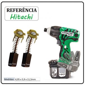 JOGO DE ESCOVA DE CARVÃO - CHAVE DE IMPACTO HITACHI - 999-054 - WH 14 DL