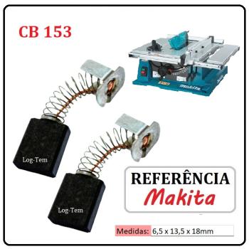 JOGO DE ESCOVA DE CARVÃO - SERRA DE BANCADA MAKITA - 194985-1 - CB 153 - 2704