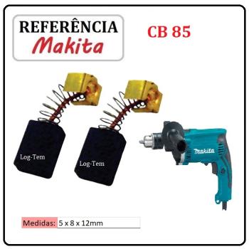 JOGO DE ESCOVA DE CARVÃO - FURADEIRA MAKITA - 194973-8 - CB 85 - HP 1630 K
