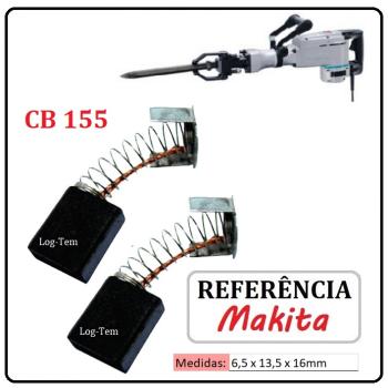 JOGO DE ESCOVA DE CARVÃO - MARTELO MAKITA - 194987-7 - CB 155 - HM 1301