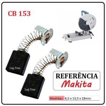JOGO DE ESCOVA DE CARVÃO - SERRA RAPIDA MAKITA - 194985-1 - CB 153 - 2414