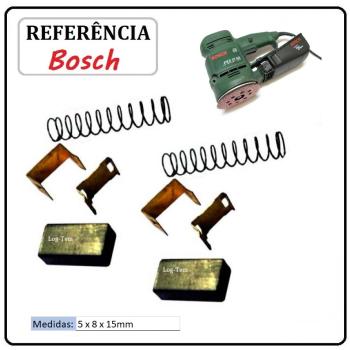JOGO DE ESCOVA DE CARVÃO - LIXADEIRA OSCILANTE BOSCH -  2604321917 - 3310 - PEX 12 AE