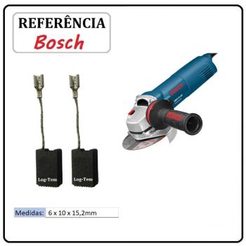 JOGO DE ESCOVA  DE CARVÃO -  ESMERILHADEIRA BOSCH - 1607014176 - 1802 - GWS 10-150 C