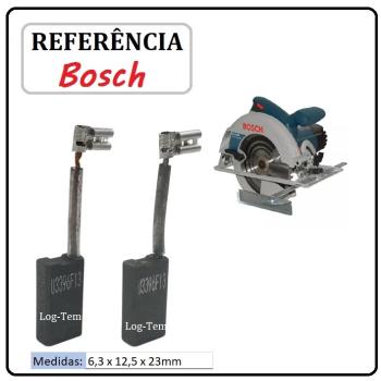 G-2-263 / JOGO DE ESCOVA DE CARVÃO - SERRA CIRCULAR BOSCH - 1619P06346 - 1F23 - GKS 67 - ORIGINAL