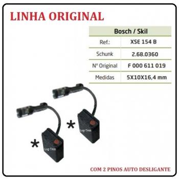 P4-3-1 / XSE 154 B - ESCOVA DE CARVÃO BOSCH - 1800 - C/ 2 PINOS