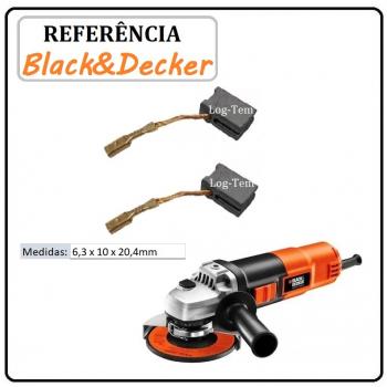 JOGO DE ESCOVA DE CARVÃO - ESMERILHADEIRA BLACK & DECKER - 90604792 - G 720 TIPO 5