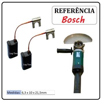 JOGO DE ESCOVA DE CARVÃO - POLITRIZ BOSCH - 1607014126 - 3250.1 - PPO 9-180