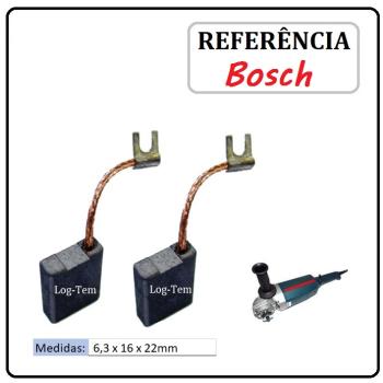 JOGO DE ESCOVA DE CARVÃO - ESMERILHADEIRA BOSCH - 1607014103 - 1321.0