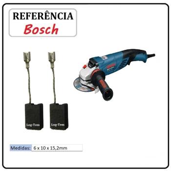 JOGO DE ESCOVA  DE CARVÃO -  ESMERILHADEIRA BOSCH - 1607014176 - 1H30 - GWS 15-125 CIH