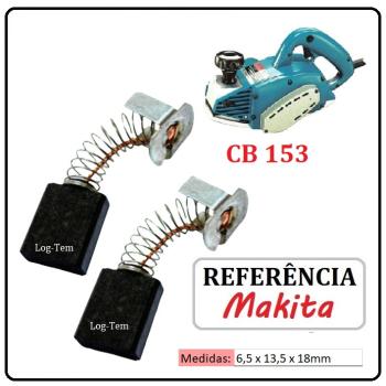 JOGO DE ESCOVA DE CARVÃO - PLAINA CONCAVA MAKITA - 194985-1 - CB 153 - 1002 BA