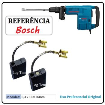 JOGO DE ESCOVA DE CARVÃO - MARTELO BOSCH - 1617014126 - 11311 - GSH 10 C