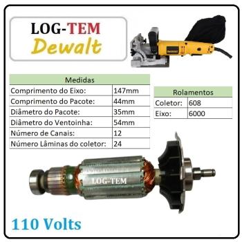 K-5-1-8 / 150320-00 - INDUZIDO / ROTOR / MOTOR - ENTALHADEIRA  ELETRICA DEWALT 110 V - DW 682 K - POS.1 - ORIGINAL