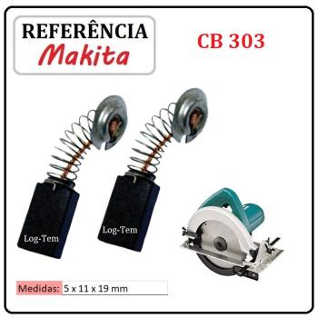 JOGO DE ESCOVA DE CARVÃO - SERRA CIRCULAR MAKITA - 194996-6 - CB 303 - 5806 H