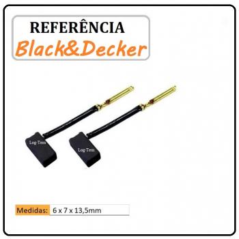 JOGO DE ESCOVA DE CARVÃO - LIXADEIRA ORBITAL BLACK & DECKER - 606097 - BD 4011