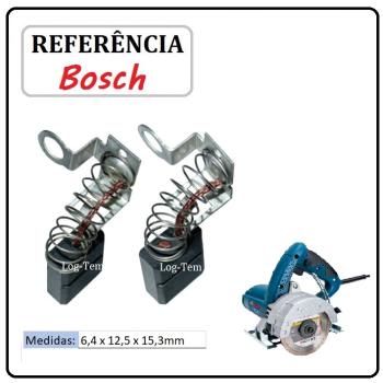 JOGO DE ESCOVA DE CARVÃO - SERRA MARMORE BOSCH - F000611018 - 1551.4 - GDC 34