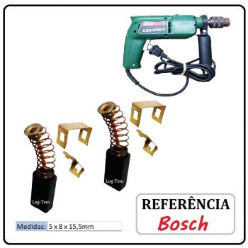 JOGO DE ESCOVA  DE CARVÃO -  FURADEIRA BOSCH - 2604321916 - 3167 - CSB 500-2