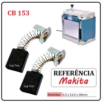 JOGO DE ESCOVA DE CARVÃO - PLAINA DESENGROSSO MAKITA - 194985-1 - CB 153 - 2012 NB