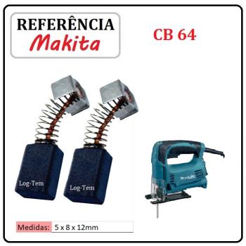 JOGO DE ESCOVA DE CARVÃO - SERRA TICO-TICO MAKITA - 194969-9 - CB 64 - 4328