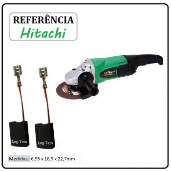 JOGO DE ESCOVA DE CARVÃO - ESMERILHADEIRA HITACHI - 999-061 - G 23 SE2
