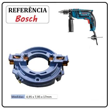 JOGO DE ESCOVA  DE CARVÃO -  FURADEIRA BOSCH - F000611030 - 113 C - GSB 13 E