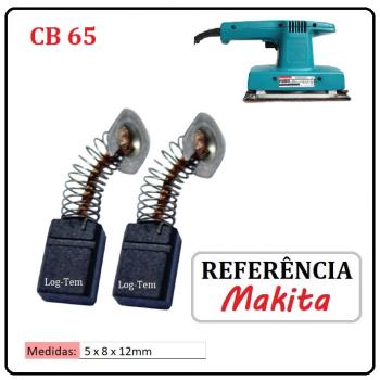 JOGO DE ESCOVA DE CARVÃO - LIXADEIRA ORBITAL MAKITA - 191628-6 - CB 65 - 9035 KB