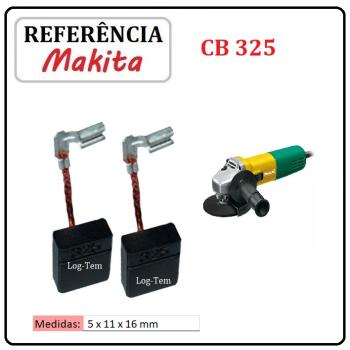 JOGO DE ESCOVA DE CARVÃO - ESMERILHADEIRA MAKITA - 195001-2 - CB 325 - 9557 HN