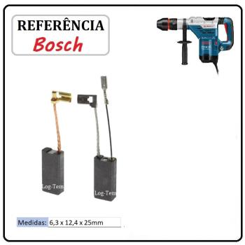 JOGO DE ESCOVA DE CARVÃO - MARTELO BOSCH - 1617014144 - 11241 - GBH 5-40 DE