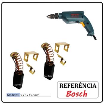 JOGO DE ESCOVA  DE CARVÃO -  FURADEIRA BOSCH - 2604321916 - 1137 - GBM 10 SRE