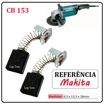 JOGO DE ESCOVA DE CARVÃO - ESMERILHADEIRA ANGULAR MAKITA - 194985-1 - CB 153 - 9607 B