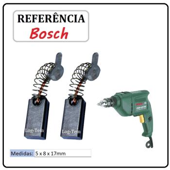 JOGO DE ESCOVA DE CARVÃO - FURADEIRA BOSCH -  9618086870 - 3246 - PSB 420