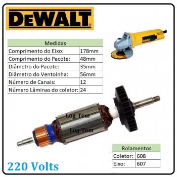 INDUZIDO / ROTOR / MOTOR 220 V - DW 810 - POS.101
