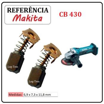JOGO DE ESCOVA DE CARVÃO - ESMERILHADEIRA MAKITA - 194999-0 - CB 318 - 9562