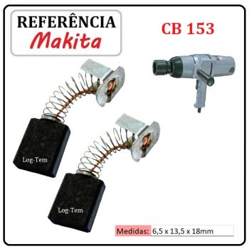 JOGO DE ESCOVA DE CARVÃO - CHAVE DE IMPACTO MAKITA - 194985-1 - CB 153 - 6910