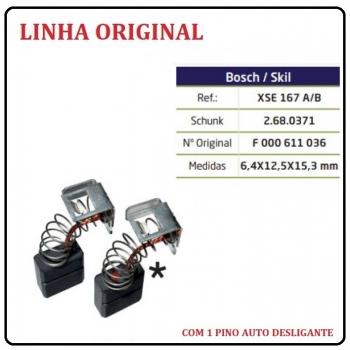 XSE 167 A/B - ESCOVA DE CARVÃO BOSCH - 1548 - C/ 1 PINO